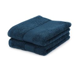 Earthy Fables Dark Teal Premium Hand Towels Set of 2-image-26