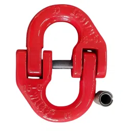 Finbeat Connecting Link Load Capacity 1 Ton (1000 Kg) 6 mm Mild Steel Red for Connect Two Chains, (Pack of 5)-17