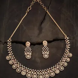 Kushal's Fashion Jewellery White Gold-Tone Plated Set for Women-picture-14