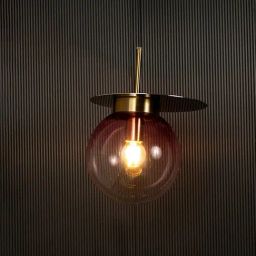Whispering Homes Visconte Glass Hanging Light - Pink-image-67