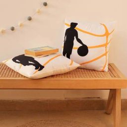 House This Springfield White & Black Cushion Cover - Set of 2-image-123