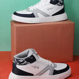 Campus Men Colourblocked Mid-Top Sneakers-29