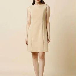Allen Solly Beige A-Line Dress-image-39