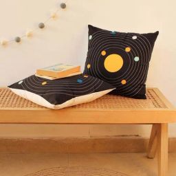 House This Solar System Black Cushion Cover - Set of 2-image-25
