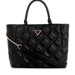 GUESS Black DEESA Quilted Tote-image-47