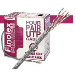 Finolex 0.5 mm 4 Pair UTP CAT-5 E CCA LAN Cable (305 m), 32925048-34