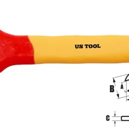 US Tool UST-V416 1000V Insulated Single Open End Wrench 16mm-20