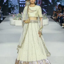 Payal Singhal Embroidered Sequinned Ready to Wear Lehenga & Blouse With Dupatta-image-8