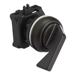 ESBEE Lever Head Selector Actuator 3 Position Non Spring Return Black, EMNCLL1-47