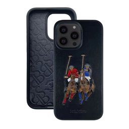 TREEMODA Unisex Leather Embroidered Apple iPhone 14 Pro Max Back Case Mobile Accessories-48