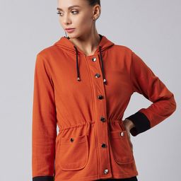 DOLCE CRUDO Women Rust Tailored Jacket-image-14