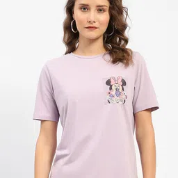 Madame Round Neck Cotton T-Shirt-image-59