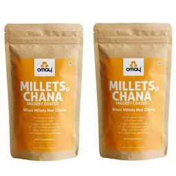 Omay Foods Millets & Jaggery Coated Chana Mix, 200g (Pack of 2)-18
