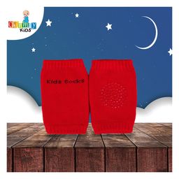 Chinmay Kids Anti-Slip Padded Stretchable Elastic Cotton Soft Comfortable Knee Pads -Red-image-70