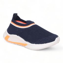 Lil Lollipop Mesh Detailed Slip On Shoes - Navy Blue-image-56