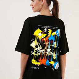 RAYACLOSET Women Printed Applique T-shirt-image-25