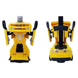Oskart Deform Robot Truck for Kids Bump & Go Action 2 in 1 Robot Truck Toy with 3D Lights and Music Transform Truck Toy Plastic Battery Operated (Assorted Colour ) image 5