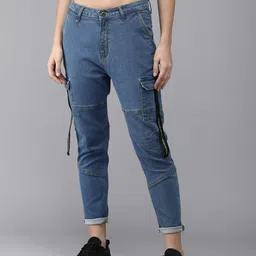 Roadster Women Blue Boyfriend Fit Stretchable Jeans-picture-33