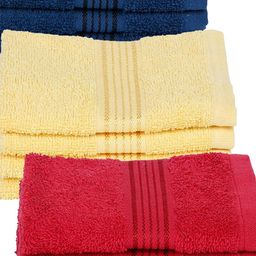 kopa BIANCA Set Of 12 Multicoloured Solid 380 GSM Pure Combed Cotton Terry Face Towels image 5