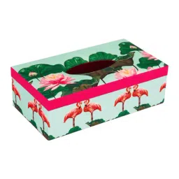SEJ by Nisha Gupta Mint Blue Wooden Tissue Paper Box Holder - Set of 1-26