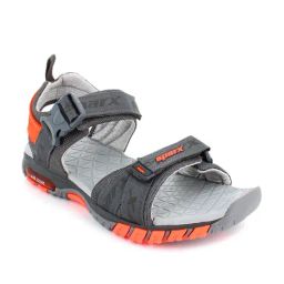 Sparx Dark Grey Neon Orange Floater Sandals-image-15