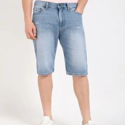 TOMMY HILFIGER Blue Regular Fit Solid Shorts-picture-44