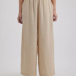 Pepe Jeans Beige High Rise Wide Leg Pants-image-37