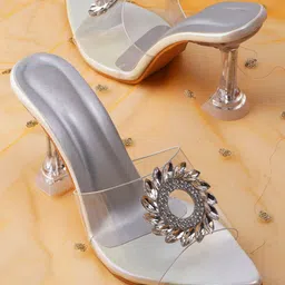 Froh Feet Embellished Party Kitten Peep Toes-picture-20