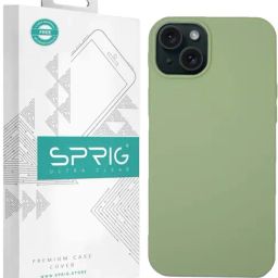 Sprig TPU Matte Back Cover for Apple iPhone 15 (Green)-image-3