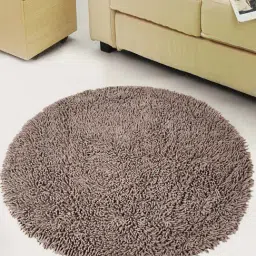 Saral Home Brown Cotton Bath Mats - Set of 1-image-23