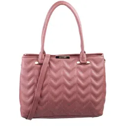 Metro Peach Textured Small Tote Handbag-11