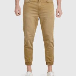 United Colors of Benetton Beige Regular Fit Joggers-image-40