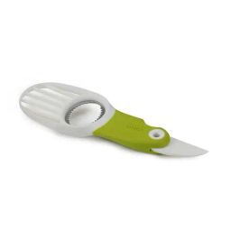 Joseph Joseph Silver & Green Stainless Steel 7 cm 3-In-1 Avocado Slicer-33