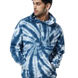 The Souled Store Blue Tie Dye Hooded Sweatshirt-picture-29