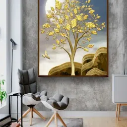 The Art House Abstract Multicolor Canvas Painting-30