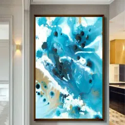 The Art House Abstract Multicolor Canvas Painting-12