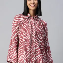 Melon by PlusS Maroon Printed Shirt-image-77
