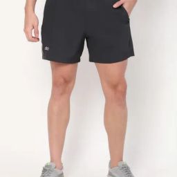 Dida Grey Polyster Regular Fit Solid Shorts-image-69