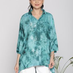 LetsDressUp Women Tie and Dye Shirt Style Longline Top-image-128