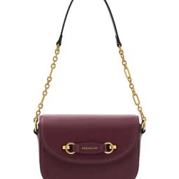 Miraggio Wine Alisa Medium Shoulder Bag-image-4