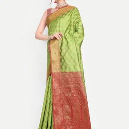 jayant creation Green Art Silk Barasi Sarees-picture-10