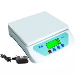 MS 30kg White Digital Weighing Machine with Adapter, TS-500-20