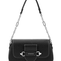 Miraggio Black Cece Medium Shoulder Bag-image-24