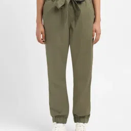 Levi's Olive Regular Fit High Rise Joggers-picture-28