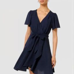 Chrissie Petite Flutter Sleeve Mini Dress-image-19
