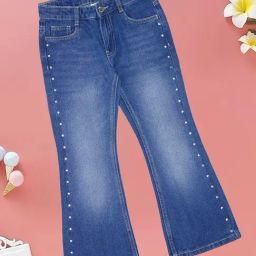 Pantaloons Junior Girls Dark Blue Jeans-picture-26