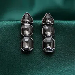 ToniQ Black Drop And Dangler Earrings For Women-picture-41