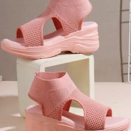 TRYME Women's Pink Sling Back Sandals-image-44