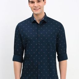 Allen Solly Men Geometric Printed Cotton Slim Fit Casual Shirt-image-80