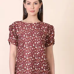 Mast & Harbour Women Floral Print Puff Sleeve Top-picture-29